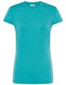 Goedkope Dames T-shirt JHK Regular Comfort Turquoise Heather